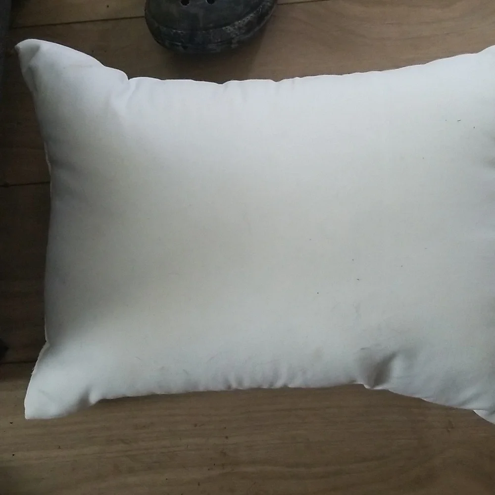 White Embroidered Accent Throw Pillow
